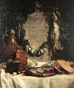 BRAY, Joseph de Still-life in Praise of the Pickled Herring df Sweden oil painting artist